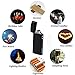 TOPKAY Electric Arc Lighter, Windproof Plasma Lighter, USB Rechargeable Electronic Dual Plazmatic Arc Lighter, Candle Lighter, Mini Lighter (Black)