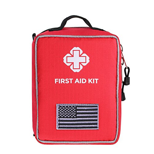 First Aid Kit Soft Case Molle Medical EMT Pouch Bag Waterproof for Home School Car Office Emergency Camping Hunting Sports
