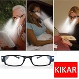 KIKAR LED Reading Glasses (Strength +2.0) with Case
