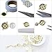 PH PandaHall 240pcs Glass Dome Cabochons 10mm Transparent Glass Cabochons Clear Glass Pebbles Non-calibrated Round for Rings Cameo Pendants Necklaces Bracelets Photo Charms Jewelry