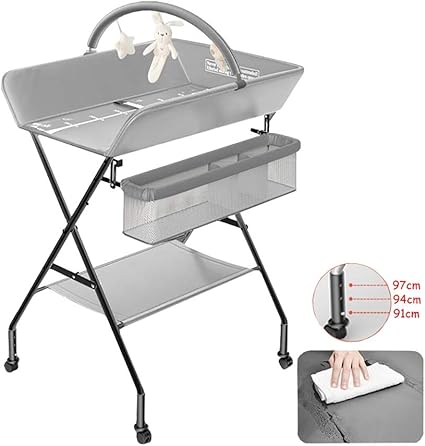 Table A Langer Pliable Pour Bebe Coussin En Cuir Unite De Changement De Bebe Avec Porte Jouets Et Roues Universelles Couleur Gray Amazon Fr Bebes Puericulture Table A Langer Pliable Pour Bebe Coussin En Cuir Unite De Changement De Bebe Avec Porte Jouets Et Roues Universelles Couleur Gray Amazon Fr Bebes Puericulture