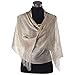 NiAiWei Women Wedding Evenning Scarf Soft Wraps Fashion Shawl (Beige)