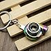 Waterwood Creative Auto Parts Models Spinning Turbo Turbocharger Keychain Key Chain Ring-Rainbow with Cleaning Cloth
