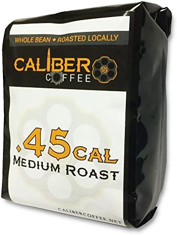 .45 Cal Smooth Roasted Coffee Beans Strong on Flavor High in Caliber Caffeine Rich 4oz Sampler Bag