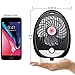 Qoosea USB Desk Fan Bluetooth Speaker Fan (3-Speed) Personal Handheld Fan Table Fan Battery Operated Fan Rechargeable Mini Quiet Small Fan Support TF 64GB with integrated Bluetooth Speaker(Black)
