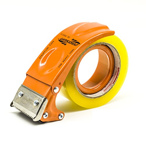 PROSUN Metal Handheld 3 Inch 75mm Tape Gun Dispenser Packing Packaging Sealing Cutter Orange TG08-ORG