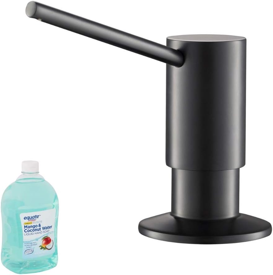 matte black hand soap dispenser