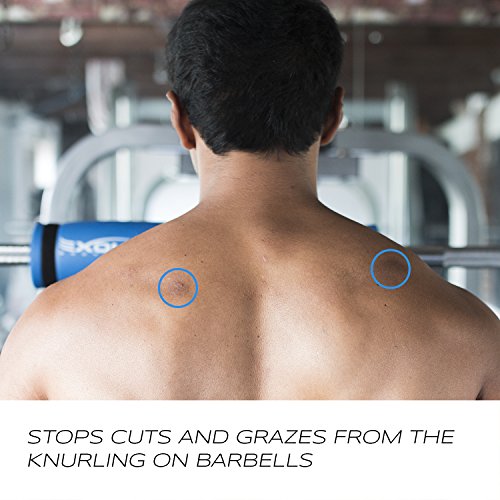 EXOUS Bodygear Barbell Pad Squat Bar Thick Foam Cushion - Protector for Neck & Shoulders - Fits Olympic Weight Lifting Bar - Fixing Straps for Non Slip Fit - Thumbnail 3