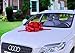 Big Red Bow for Car - 28 Giant Fluffy Loops for Your Large Gift Decoration, Perfect Shape Car Bow, Giant Bow for Car