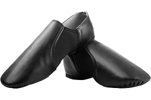 Asyusyu Dance Jazz Shoes,Soft Leather Dance Slippers for Women/Men