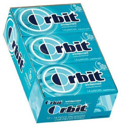 View 1 of ***BB FEB 25 2027***Orbit Sugar Free Gum, Wintermint, 14 Stick, Box of 12