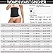 MISS MOLY Waist Trainer for Women with Zip & Hook Underbust Latex Cincher Waist Training Corset Body Shaper Black 2XL