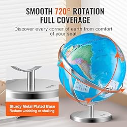 VEVOR Illuminated World Globe with Stand, 13