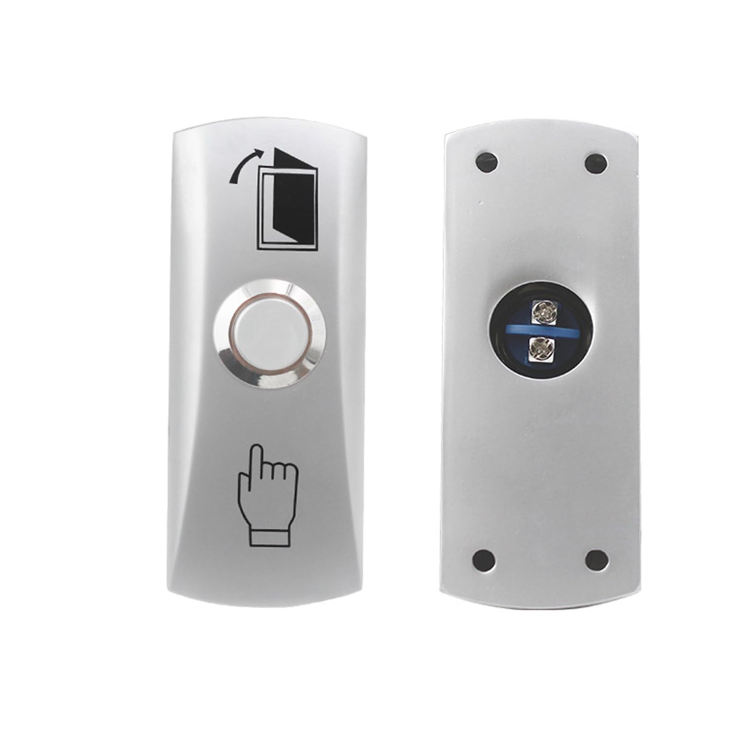 AOAMZ Emergency Exit Button NO/COM Door Exit Release Button Stainless Steel Door Exit Lock Access Control Open