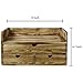 MyGift Torched Wood Desk Organizer, Document and Paper Holder Cabinet with 3 Drawer Office Supplies Storage Organizer