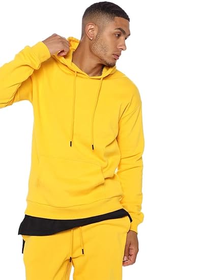 solid yellow hoodie