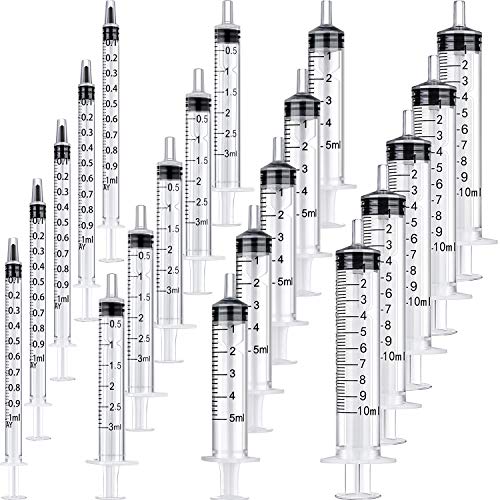 20 Packs Plastic Syringe with Measurement, Oral Liquids Measuring