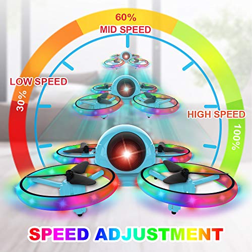 image for Dwi Dowellin 10 Minutes Long Flight Time Mini Drone for Kids with Blin