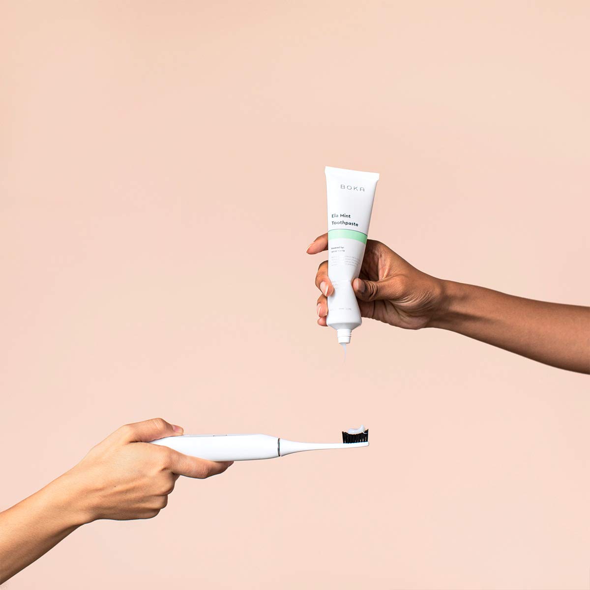 Boka Ela Mint Natural Toothpaste - Nano-Hydroxyapatite for Remineralizing and Sensitivity, Fluoride-Free I Dentist Recommended, Made in USA I 4oz : Beauty