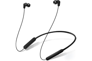 TONEMAC N18 Neckband Bluetooth Earbuds, Wireless Bluetooth 5.2 Headphones with Microphone, Ultra-Lightweight Comfort, IPX7 Waterproof, Deep Bass Strong Beat, 20H Playtime, Magnetic Earphones (Black)