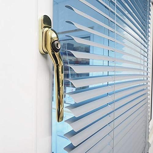 The Venetian Slimline Espag Window Handle in Polished Brass - Low Profile Design so can be Used Behind Window Blinds (Left Hand) - Image 5
