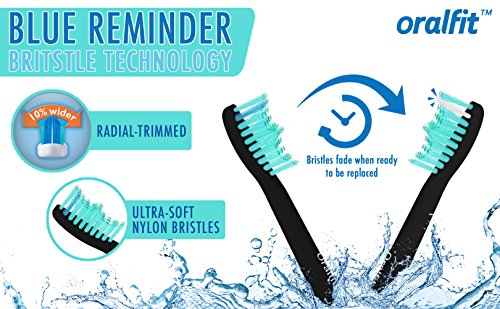 Generic Replacement Toothbrush Heads Philips Sonicare HX6014 HX6013 ProResults Black 12 pcs Fit DiamondClean HealthyWhite EasyClean FlexCare Soft Bristles Gum Plaque Control