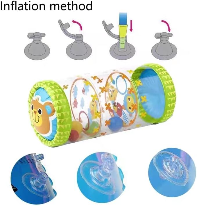 Juguete inflable para bebés, juguetes para gatear para bebés, pelota para gatear y trepar para niños pequeños, los mejores juegos educativos, para 3-36 meses, regalos para Navidad y cumpleaños
