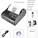 MUNBYN 80MM Bluetooth Mobile Thermal Receipt Printer Micro-USB Printer with 2000 mAh Rechargeable Battery Compatible with Android/iOS/Windows System POS Software Supported ESC/POS Command