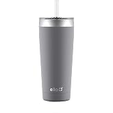 Ello Beacon Vacuum Insulated Stainless Steel Tumbler with Slider Lid and Optional Straw