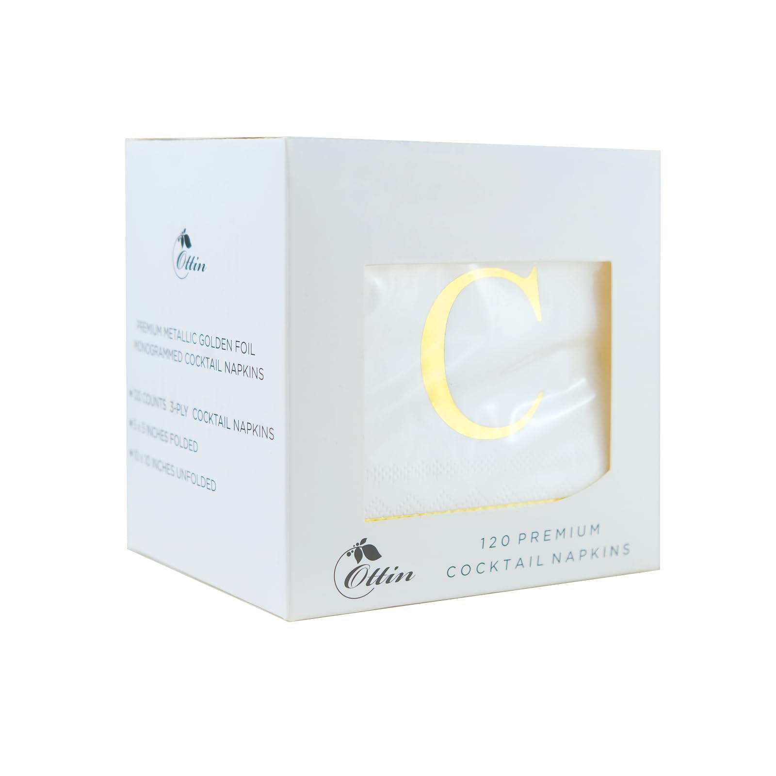 Ottin Monogrammed Letter C 120 Packs Initial Paper