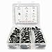 Cable Clamps Assortment Kit,50pcs Rubber Cushion Insulated Clamp.Stainless Steel Pipe Clamp