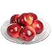 SENREAL Artificial Apples 6Pcs Fake Apples Red Realistic Plastic Apples Real Size Artificial Fruit for Home Kitchen Party Wedding Decoration Photography Prop