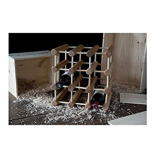 J.K. Adams Ash Wood 12Bottle Wine Rack, Natural Pricepulse
