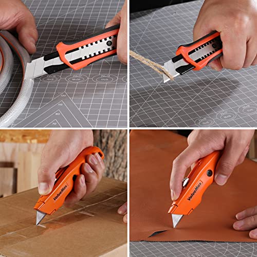 VALUEMAX Utility Knife and Razor Blade Scraper Set, Extra 28-piece Blades, Scraper Tool Set for Cleaning Stickers, Labels, Caulk, Adhesive