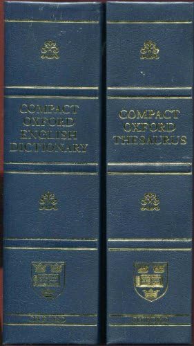 The Compact Edition of the Oxford English Dictionary. 2 volume set