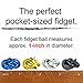 Fidget Ball / Fidget Toy / Anxiety Ball / Sensory Toy / Autism Toy / Infinity Ball - Anodized Aluminum Stress Reliever, Relax ADHD, Focus the Mind, Meditate, by FidgetDoctor (Blue, 1-Pack, Small)