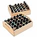 Essential Oil Tray Organizer (Set of 2) - Best Solution for Display & Storage of Oils for Easy Access. Small Wooden Rack, Natural Pine Wood. Trays Hold 60 Oils