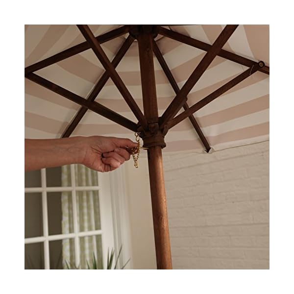 KidKraft Outdoor Wooden Table & Bench Set with Cushions and Umbrella