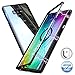 Magnetic Case for Galaxy Note 9,Clear Tempered Glass Hard Back Cover [With Built-In Magnets Metal Bumper Frame],360° Full Protection Ultra Slim Phone Case for Samsung Galaxy Note 9 6.4''[Black]