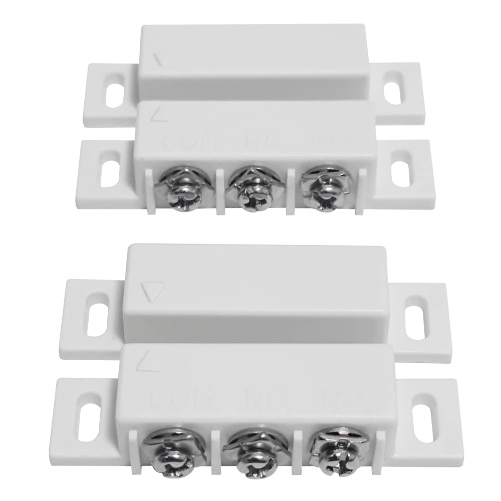 GAGALOR 2 Sets NO&NC Magnetic Switch Door Contact Sensor Surface Mounted