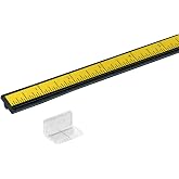 POWERTEC 4' Measuring Tape with Adhesive Backing &amp; Insert w/Scale Kit, Table Saw Accessories, Left to Right Imperial Tape Measure for T Track, Table Saw, Miter Saw, Woodworking Tools &amp; Jigs (71331)