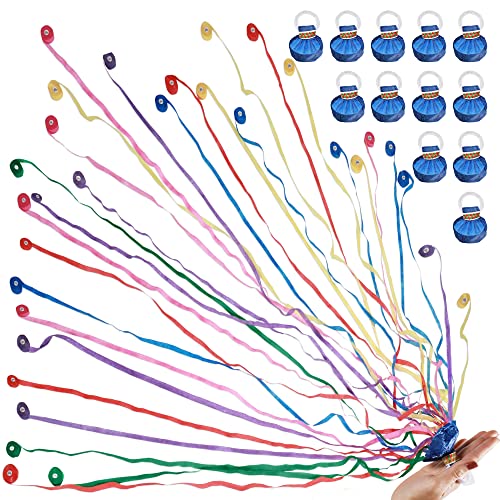 No Mess Streamers Poppers,24Pack Colorful No Mess Confetti Party Poppers for Birthday,Wedding,Celebrations,School Opening,Graduation,Retirement Party (blue multicolor 24pack)