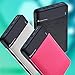 MEZONE Power Bank 6000mah Portable Charger External Battery Charger with 2.4A Output Credit Card Size for iPhone, 2-USB Ports for iPhone iPad Samsung Smart Phone Tablet (hot-pink)