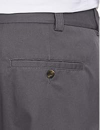 Pantalón chino plisado resistente a las arrugas de talla grande para hombre   Essentials, de ajuste relajado, ajustado por DXL, ajustado por DXL