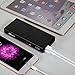 GOMEIR 20000mAh Ultra High Capacity Power Bank Portable External Battery Pack Portable Charger Backup Pack 2 USB Port PowerIQ Technology for For iPhone 7 7S 6s 6 Plus iPad Samsung(Black)