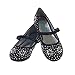 Swea Pea & Lilli Girls Rhinestone Flats with Strap