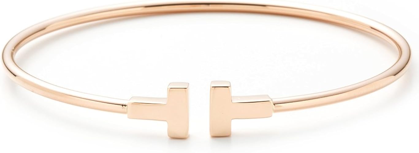 Amazon ティファニー ブレスレットtiffany Co 18k Tナロー ワイヤー スモール ブレスレット バングル ローズゴールド 並行輸入品 ブレスレット 通販