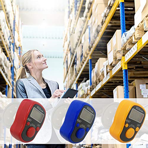 image for AFUNTA 7 Pcs Finger Counters - 5 Digital LED Electronic Finger Counter