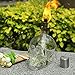 AIEVE Glass Table Torch, Glass Tabletop Torch Table Torches with Torch Wicks Wine Bottle Wicks Kit Replacement for Tiki Torches Citronella Torches Fuel Home Outdoor Tabletop Decor