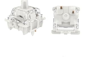GUYEKS Gateron G Pro 3.0 Pre-Lubed Keyboard Switches,3-Pin 38gf Linear White Switches Pin-Enhanced Switches(36PCS,White)